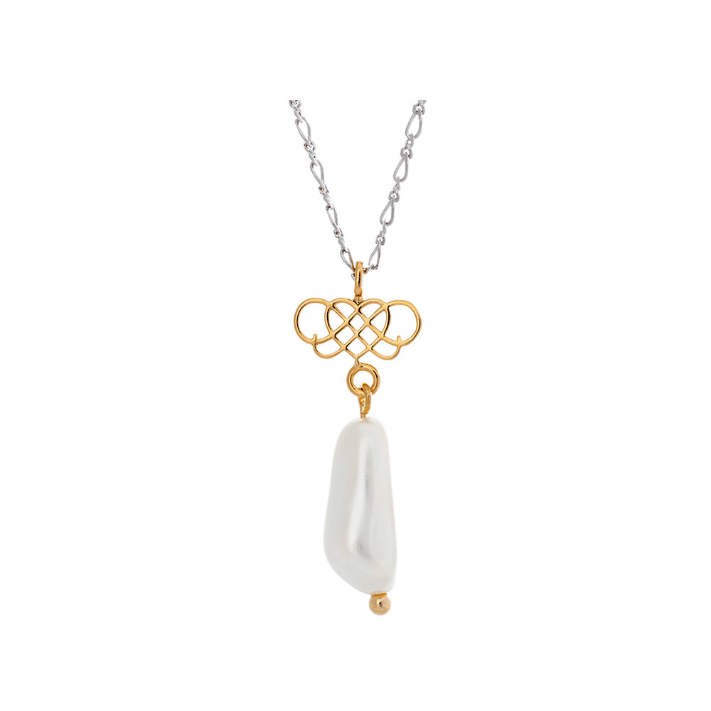 Signature pearl necklace - Ivory gold