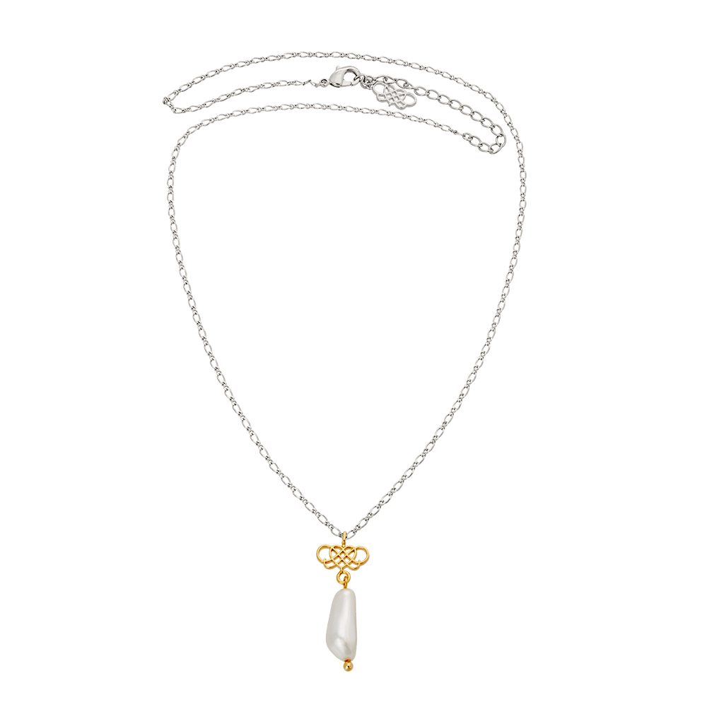 Signature pearl necklace - Ivory gold