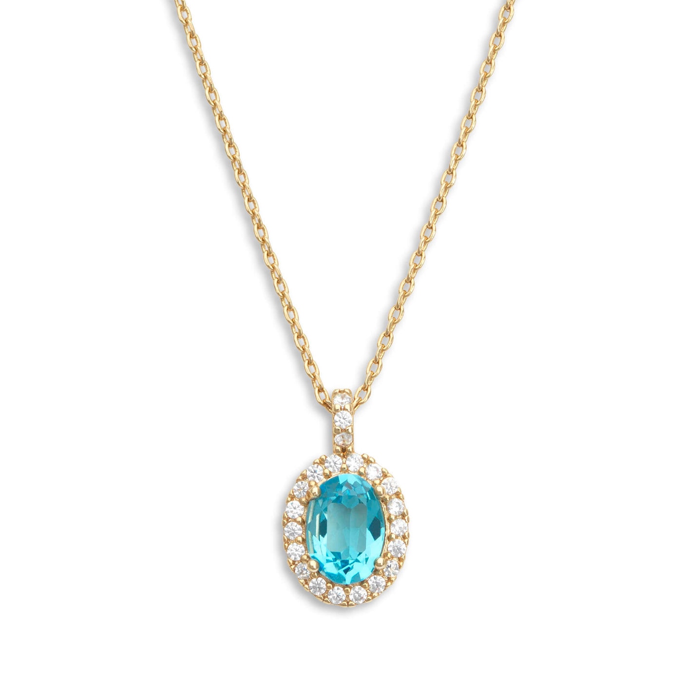 Luna necklace - Aquamarine