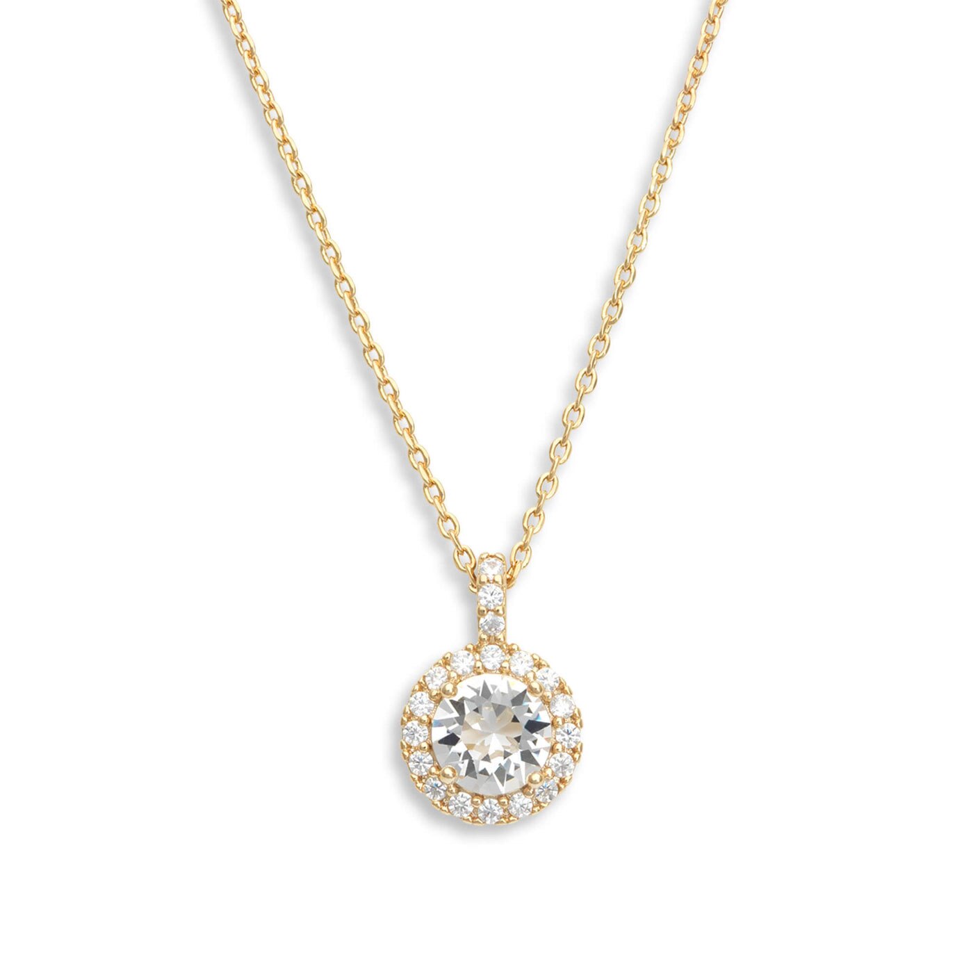 Miss Stella necklace - Crystal (Gold)