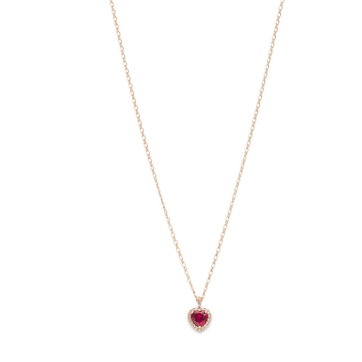 Delphine necklace - Pink ruby