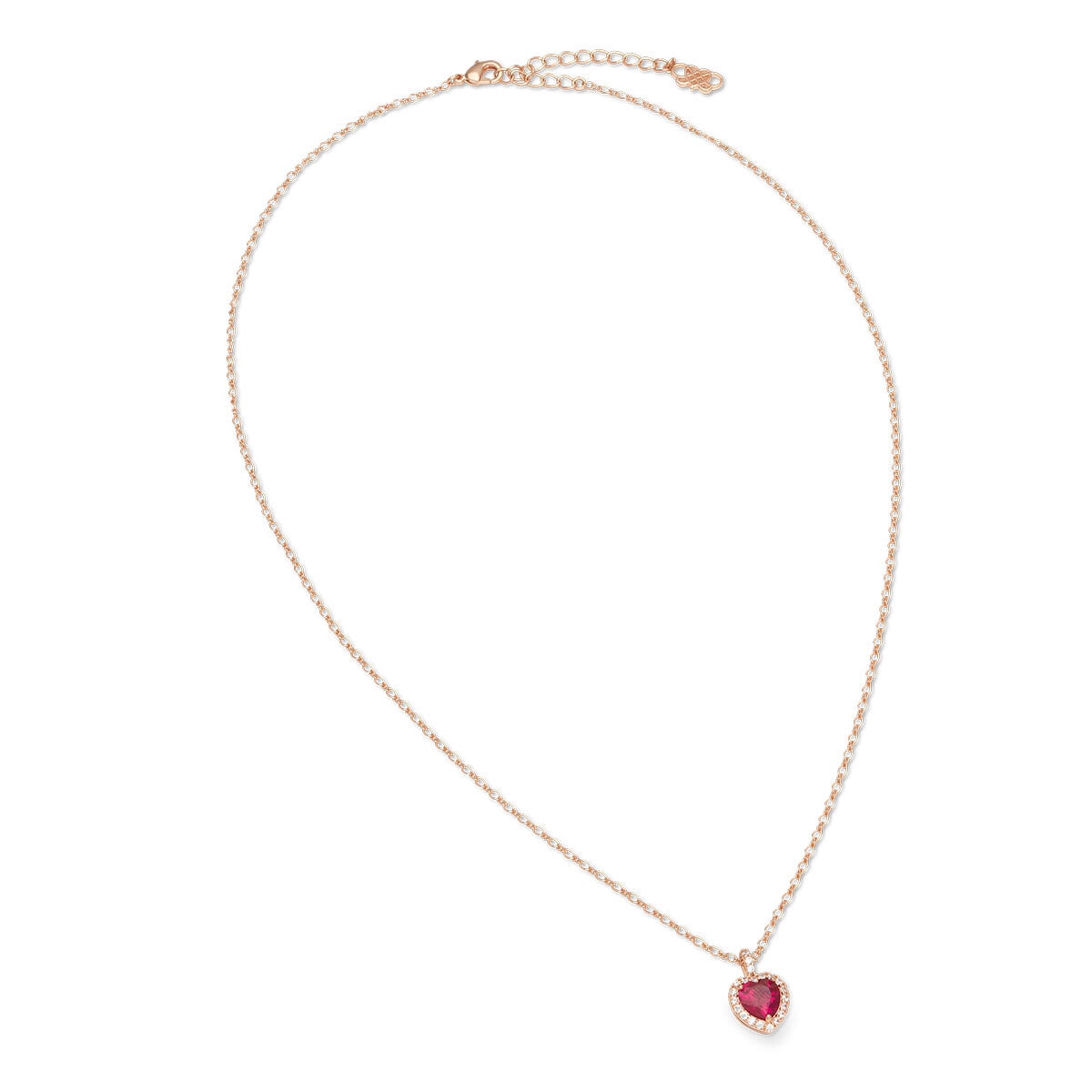 Delphine necklace - Pink ruby