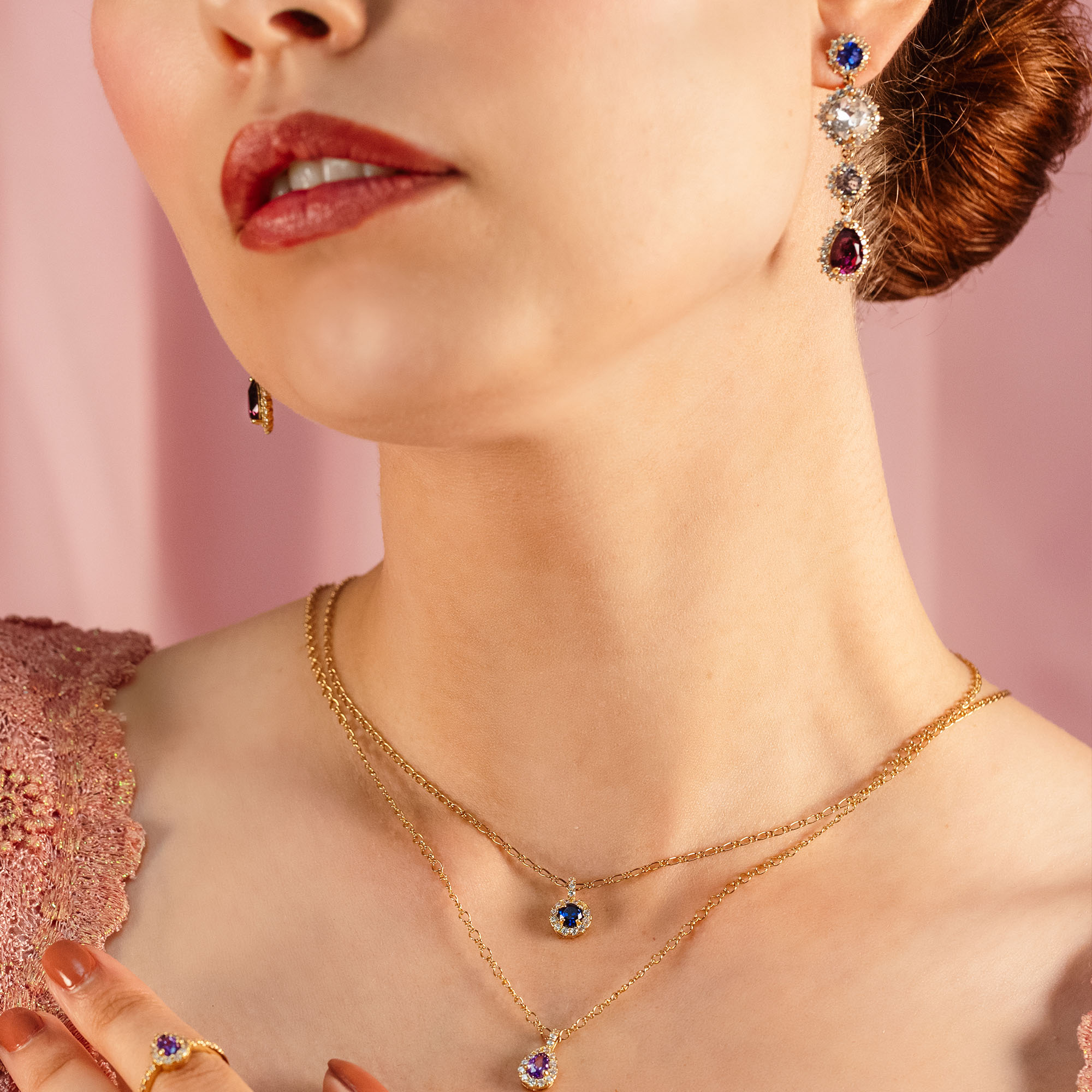 Laurie necklace - Sapphire