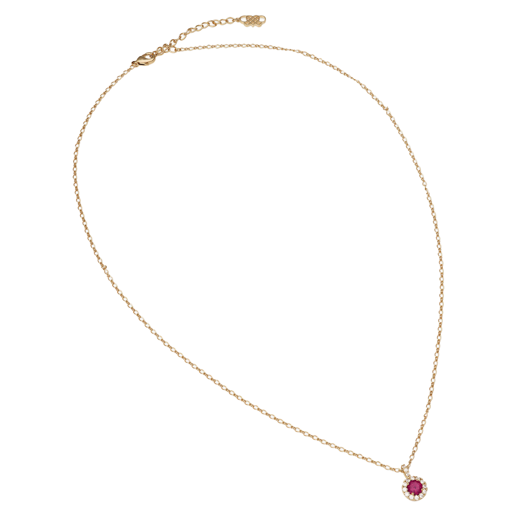 Laurie necklace - Pink ruby
