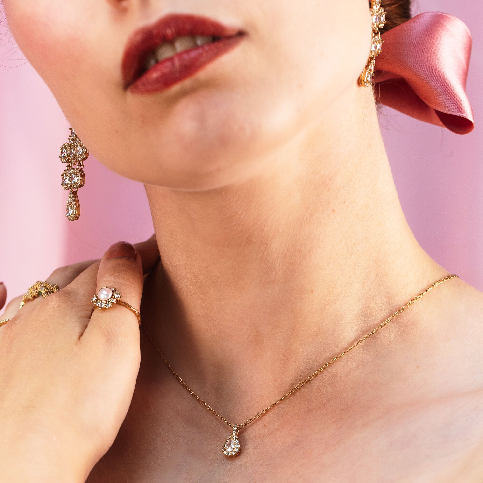 Bianca necklace - Crystal