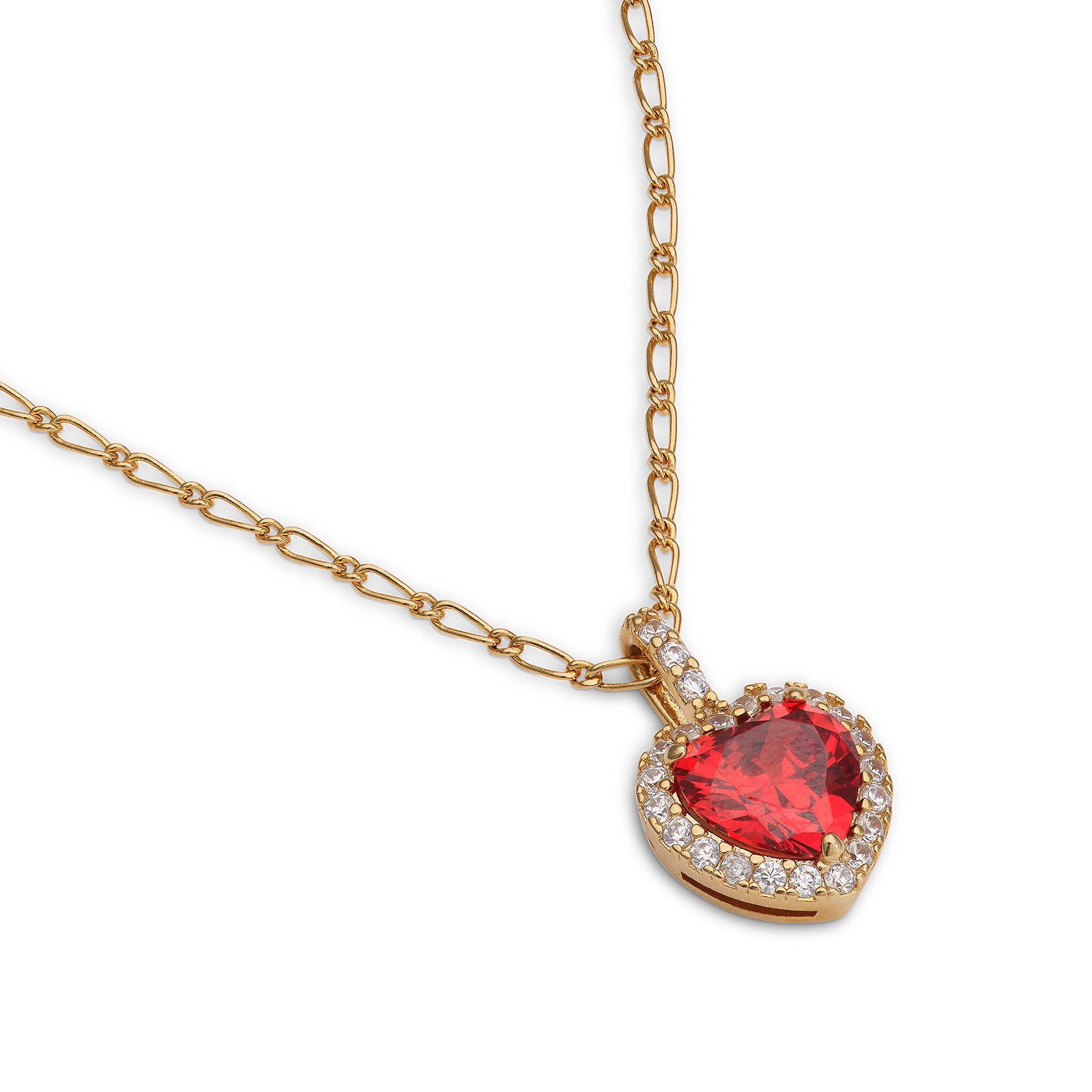 Rose necklace - Garnet