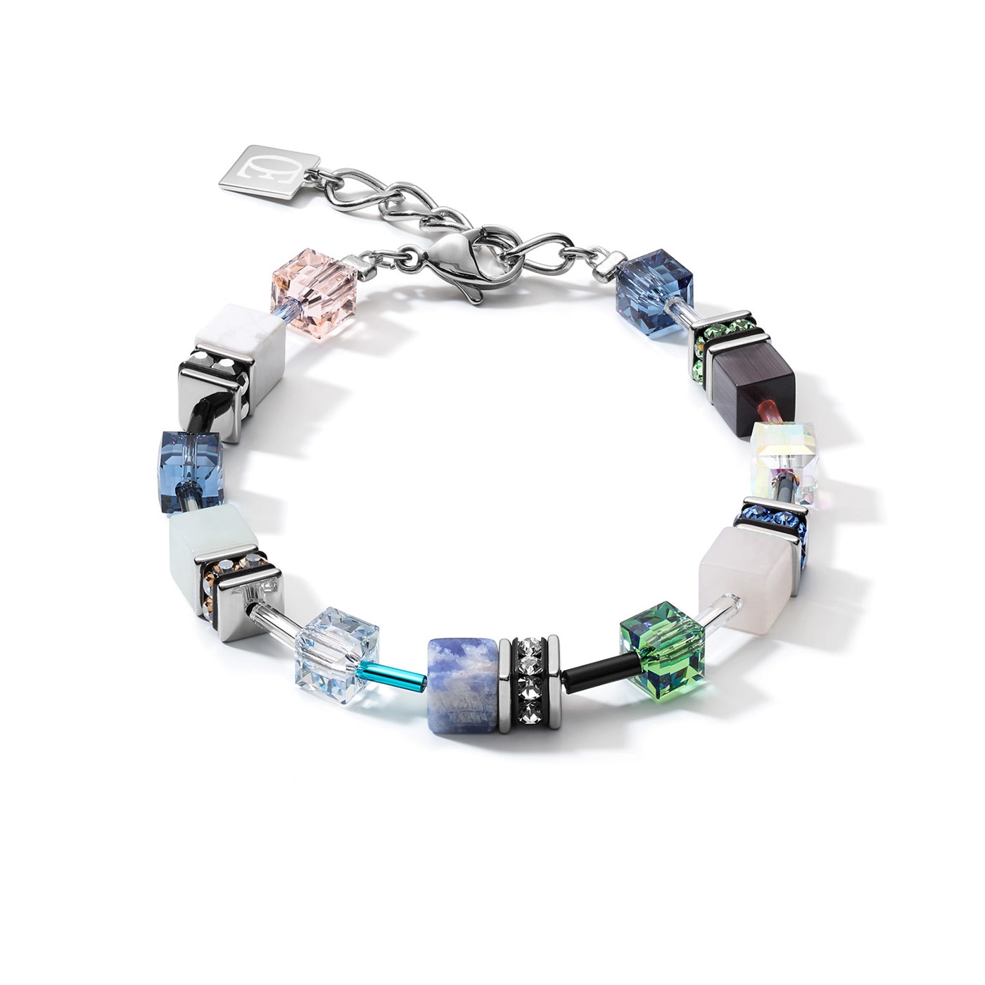 GeoCUBE bracelet blue-green