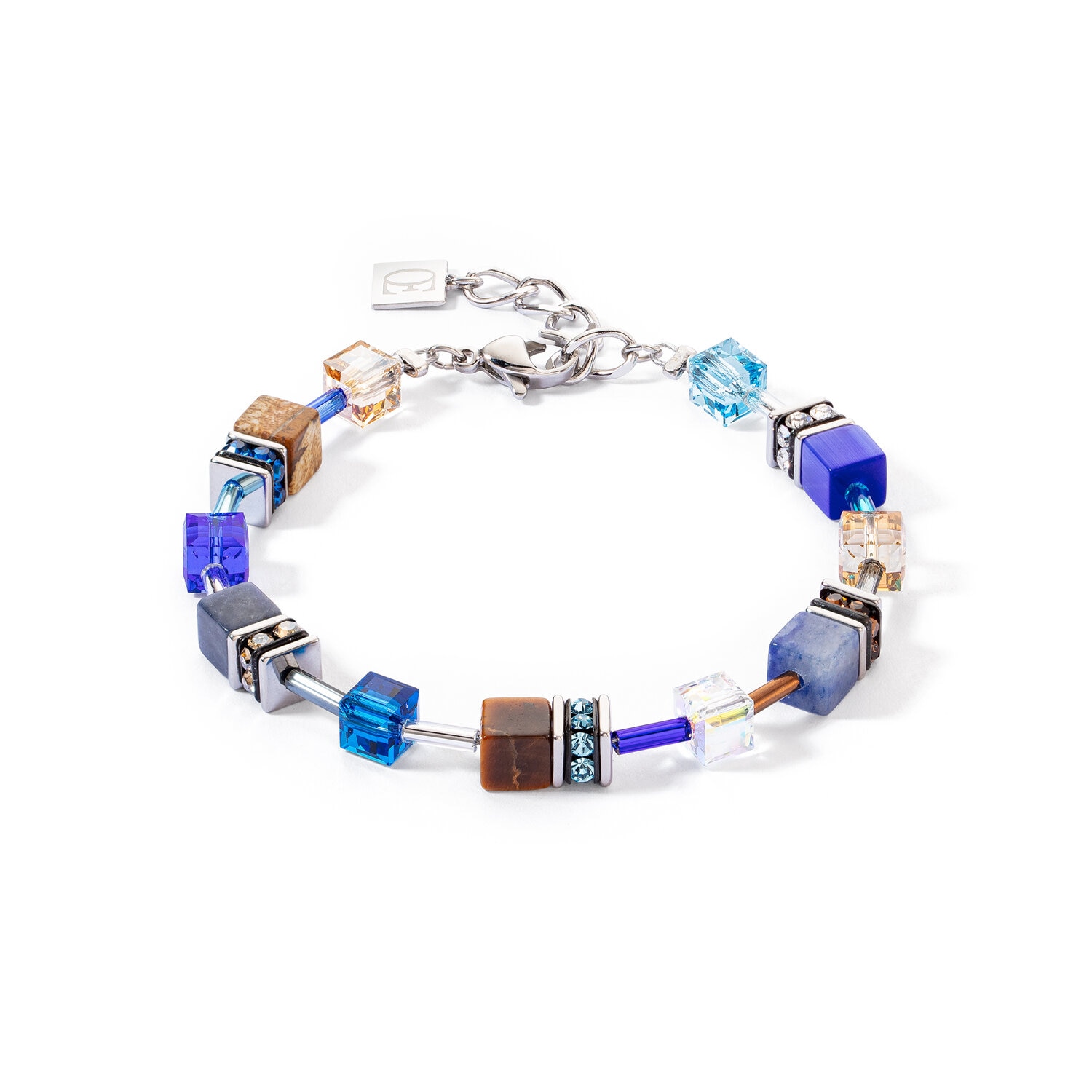 GeoCUBE Iconic Precious bracelet blue-brown