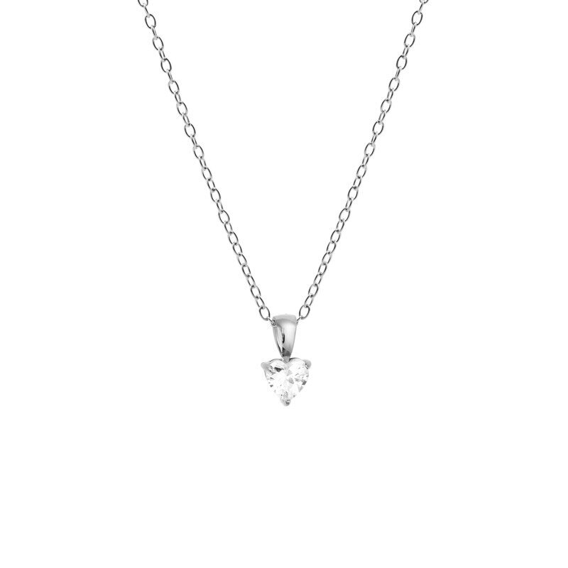 Bonne Silver Necklace - white