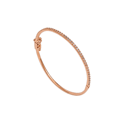 Kennedy bracelet - Crystal (Rose gold)