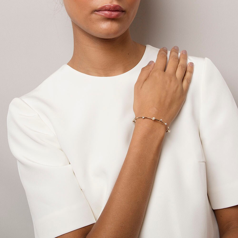 Jagger pearl bracelet - Ivory (Gold)