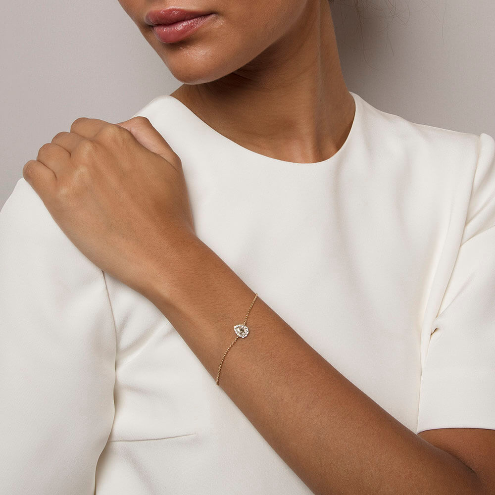 Amelie bracelet - Crystal (Gold)