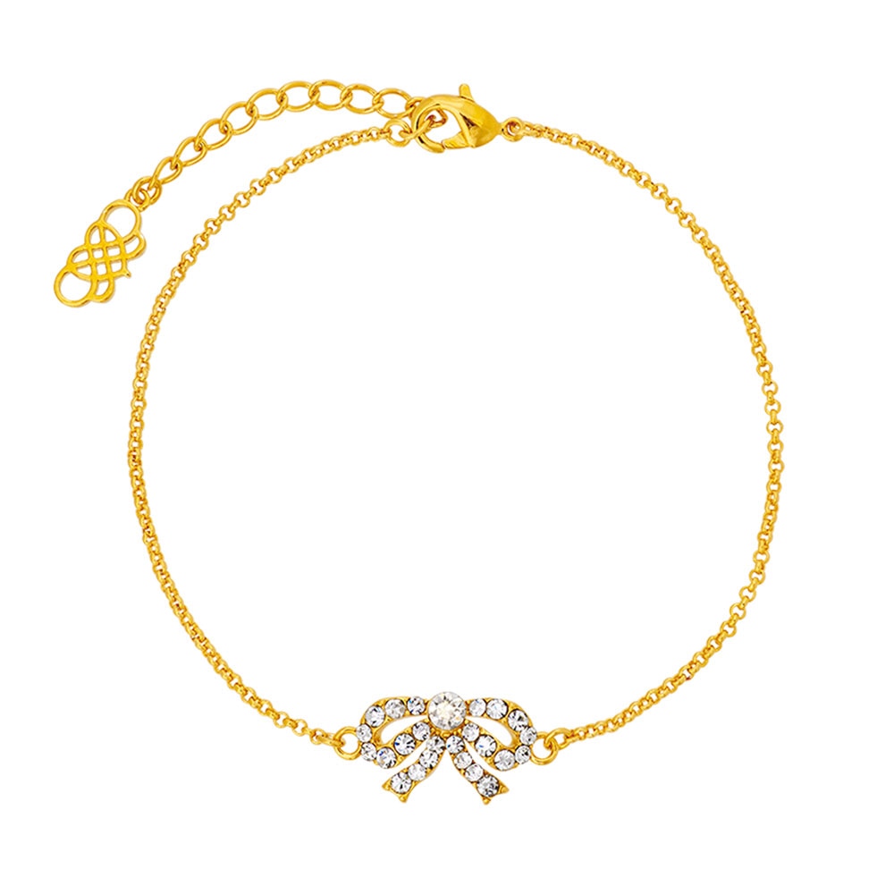 Petite Antoinette bow bracelet gold