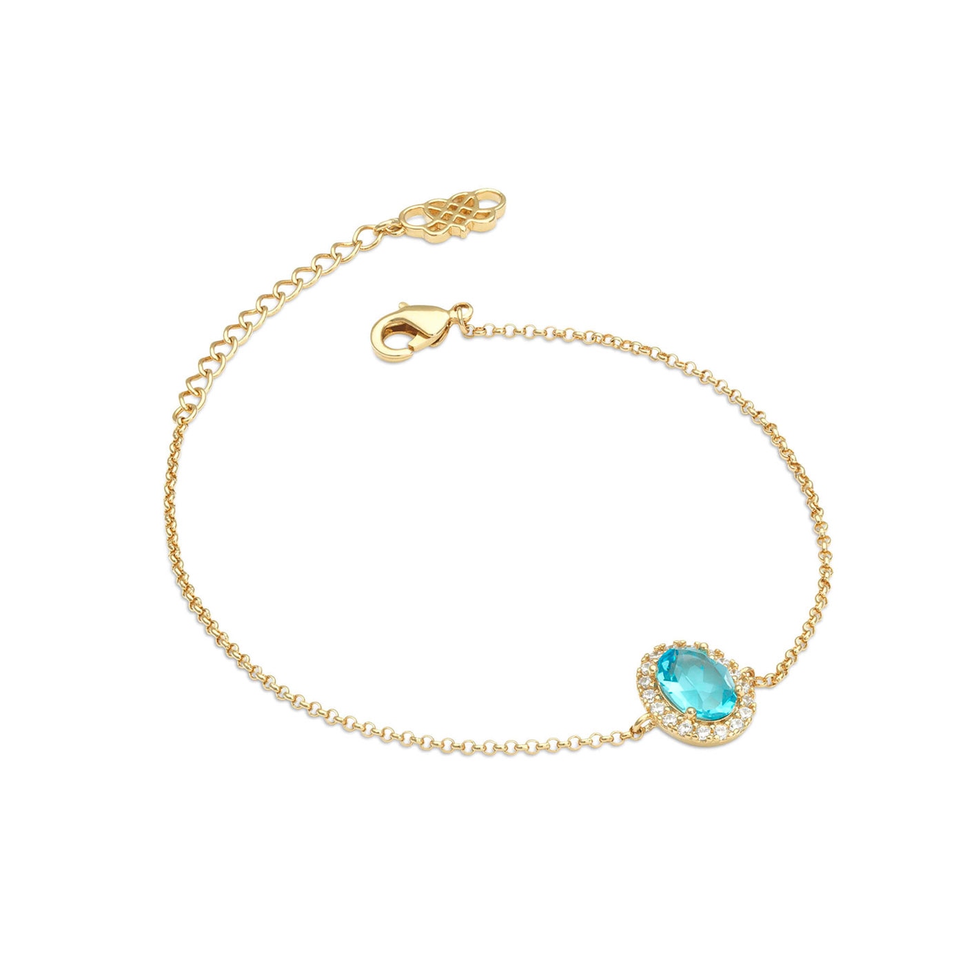 Miss Luna bracelet - Aquamarine