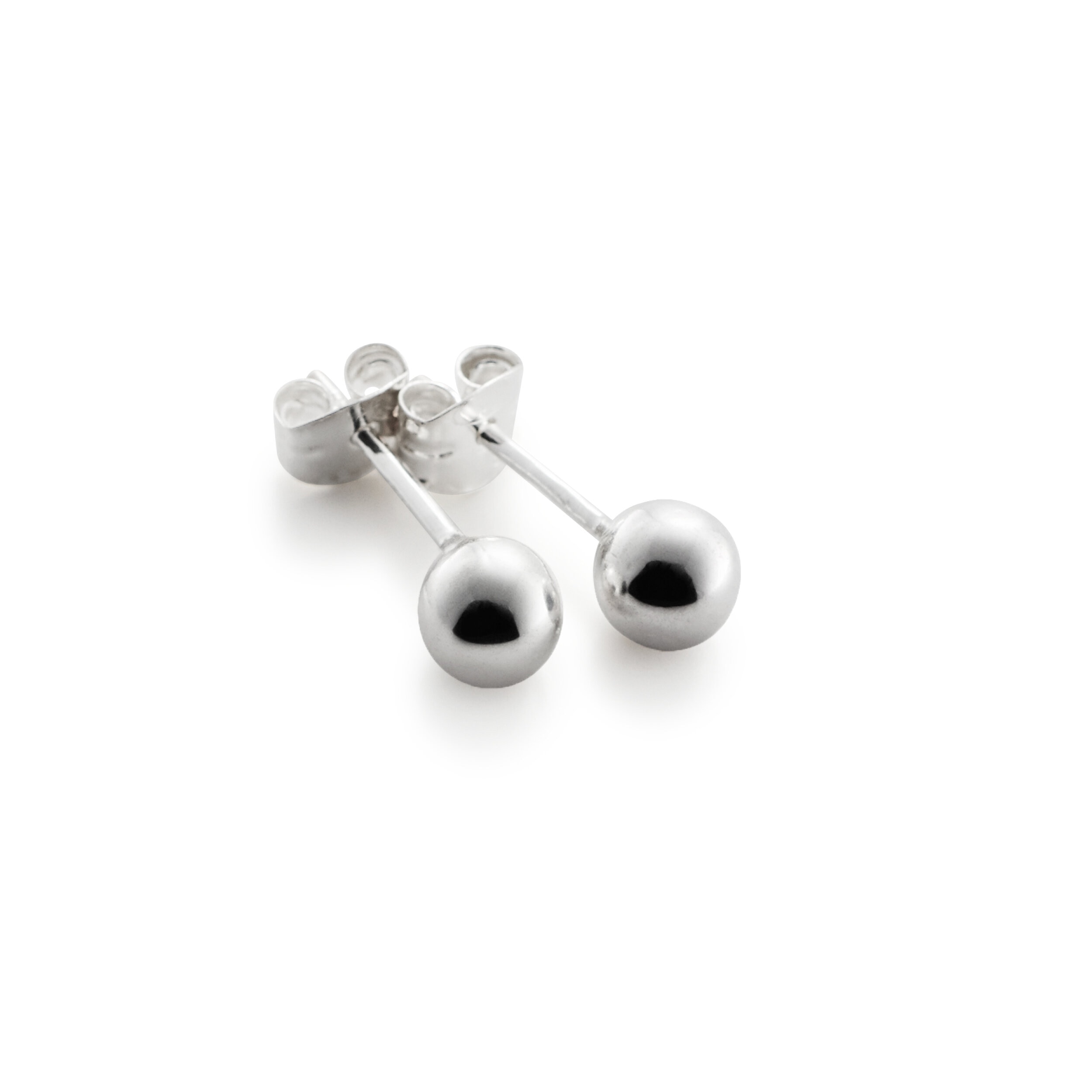 Halo stiftörhängen 4 mm