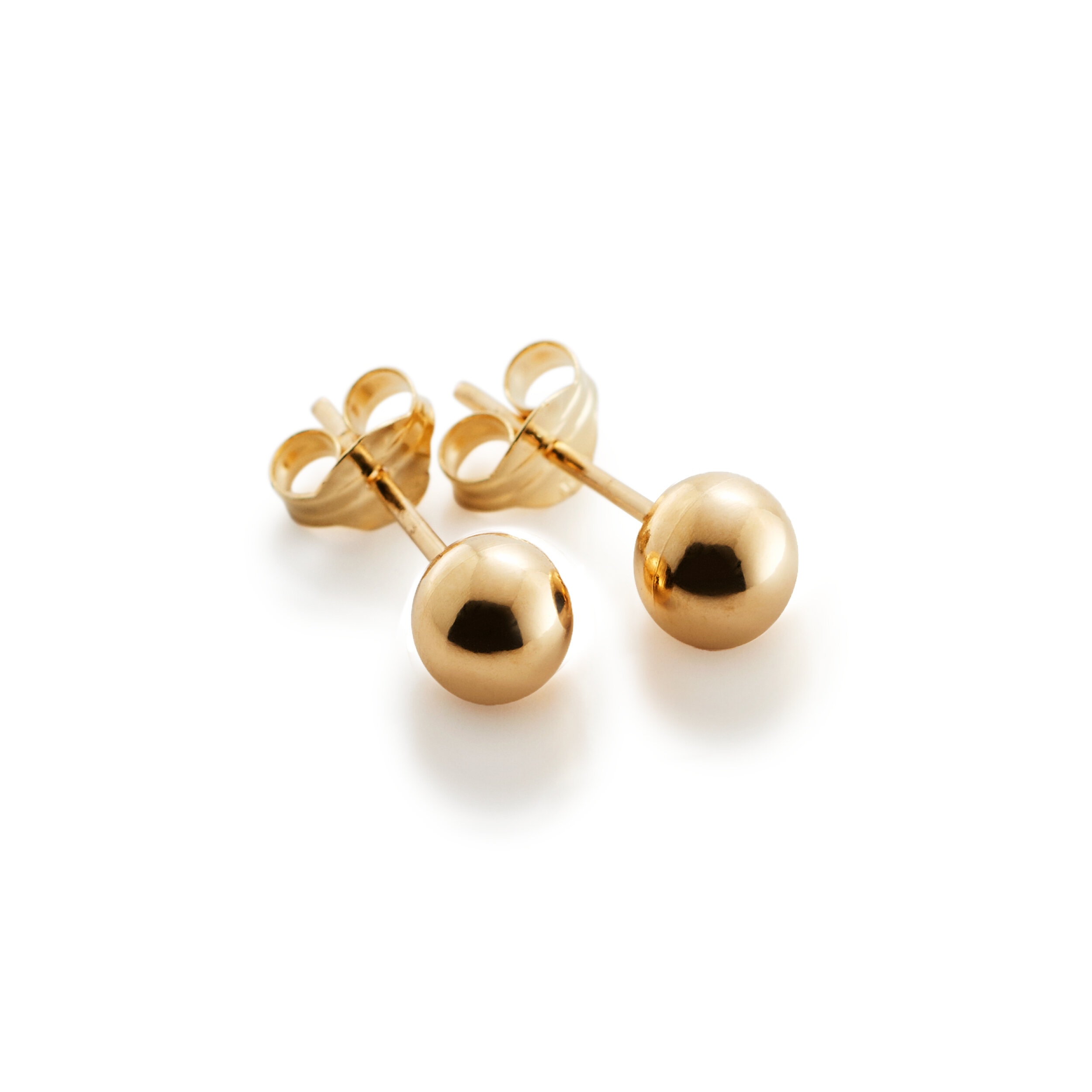 Halo 18K stiftörhängen 5mm