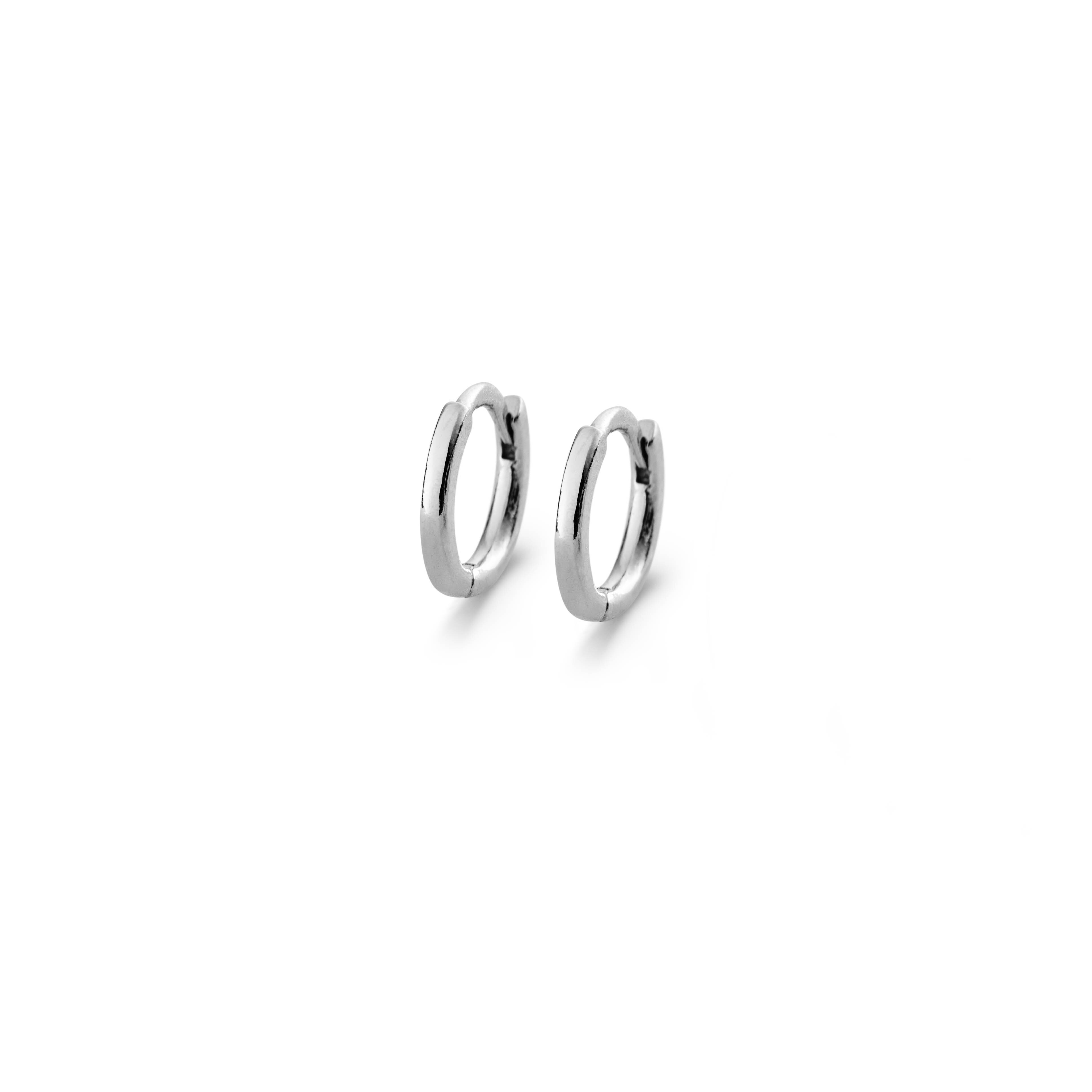 Daytime Hoops silver 10 mm