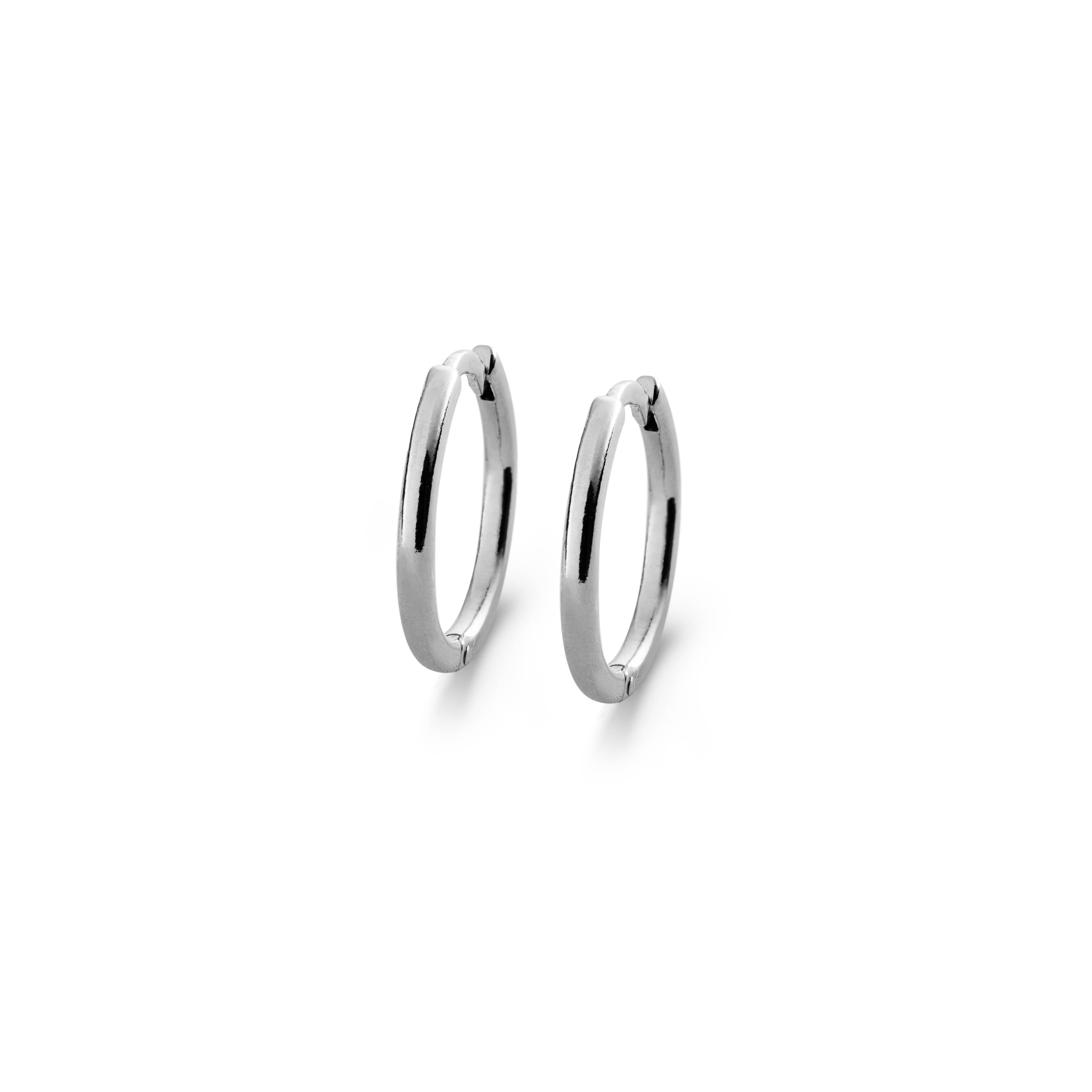Daytime Hoops silver 14 mm