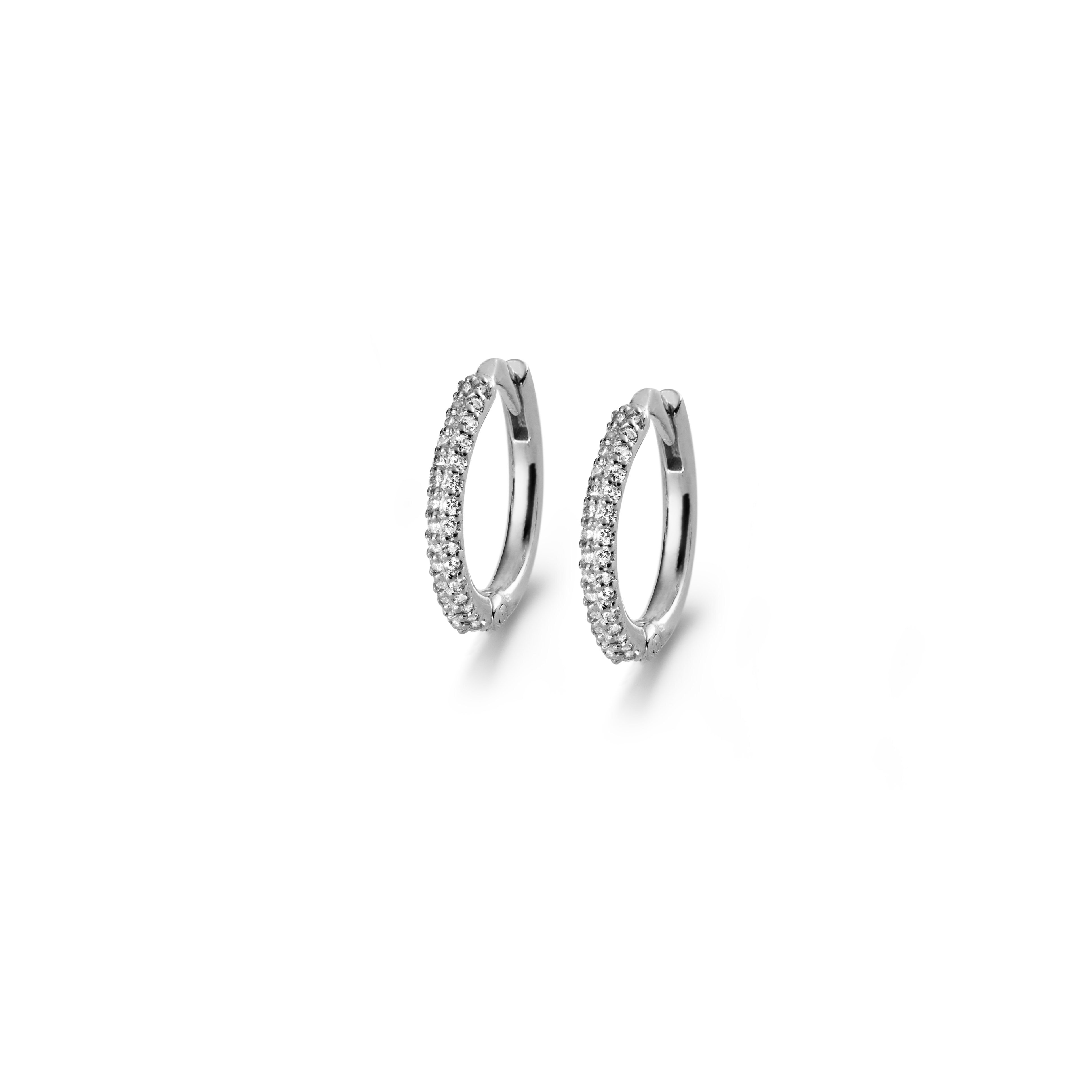 Evening Hoops silver 12 mm