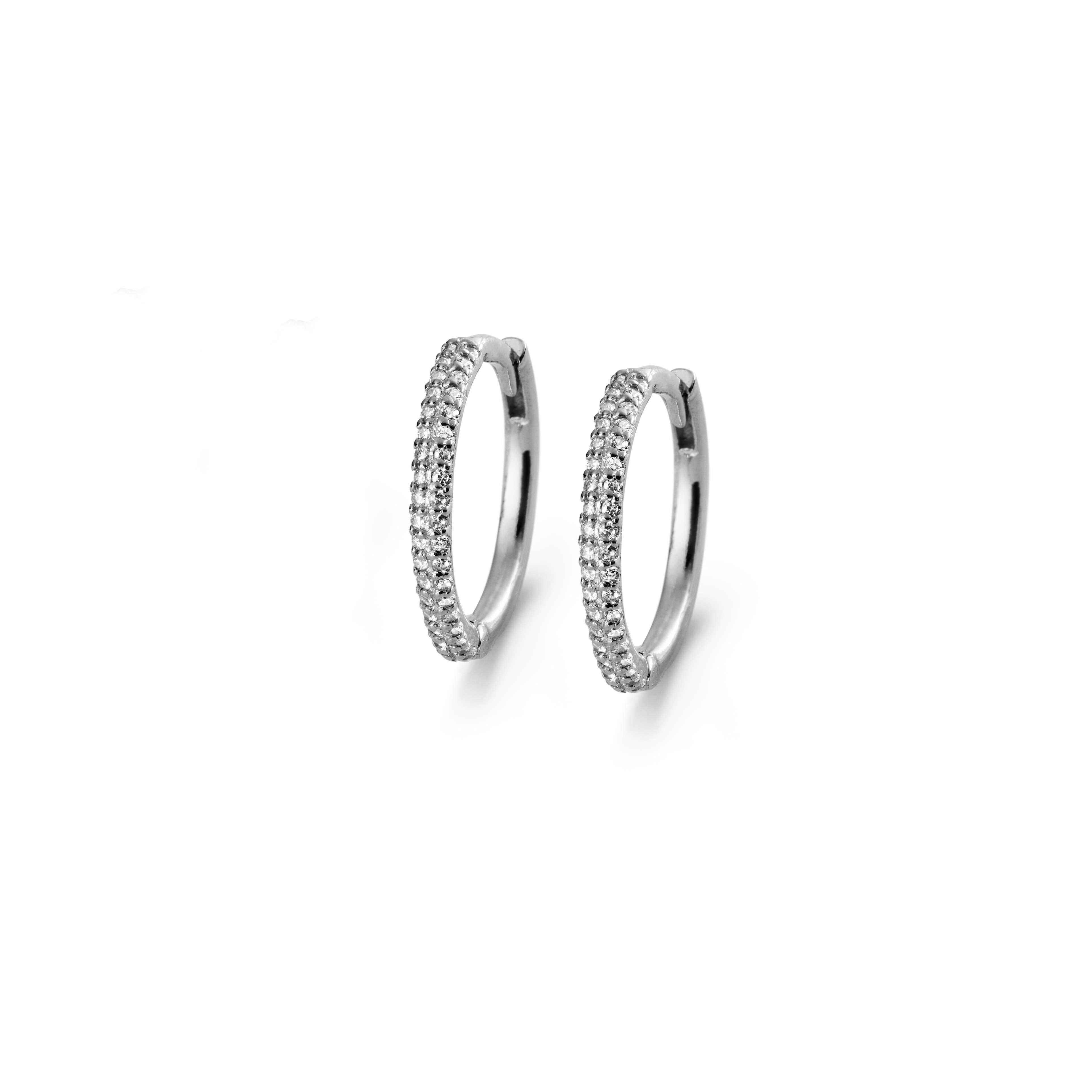 Evening Hoops silver 14 mm