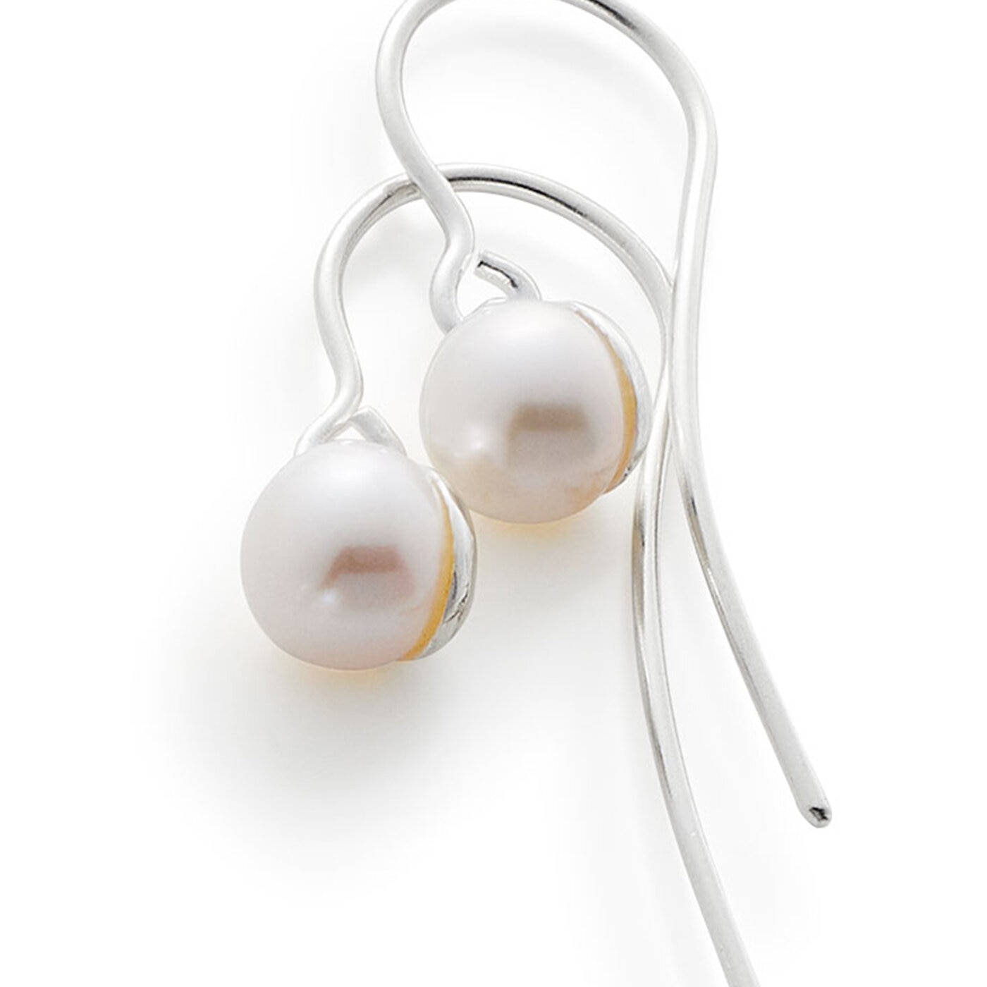 Pearl hook earrings