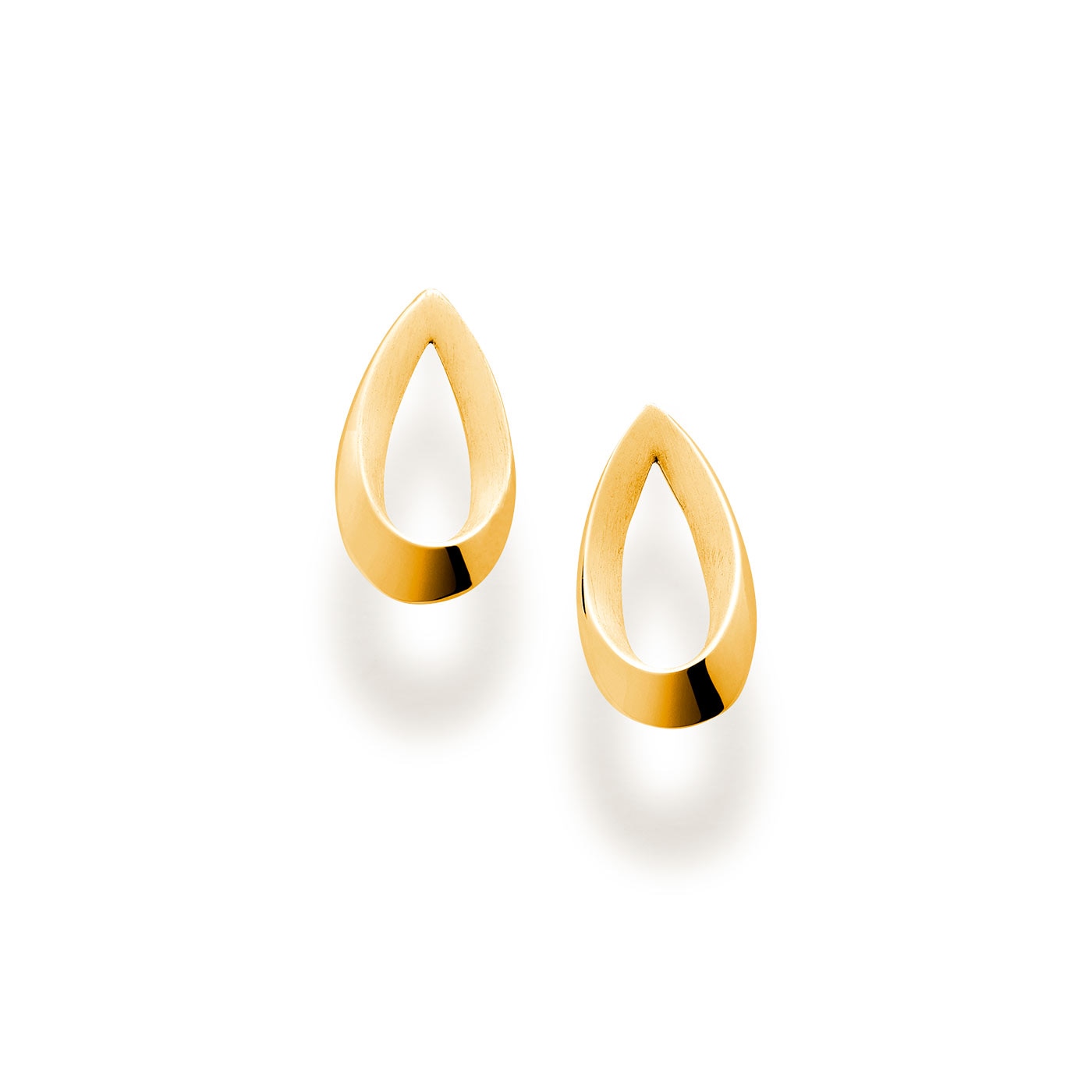 Raindrop earrings gold plated