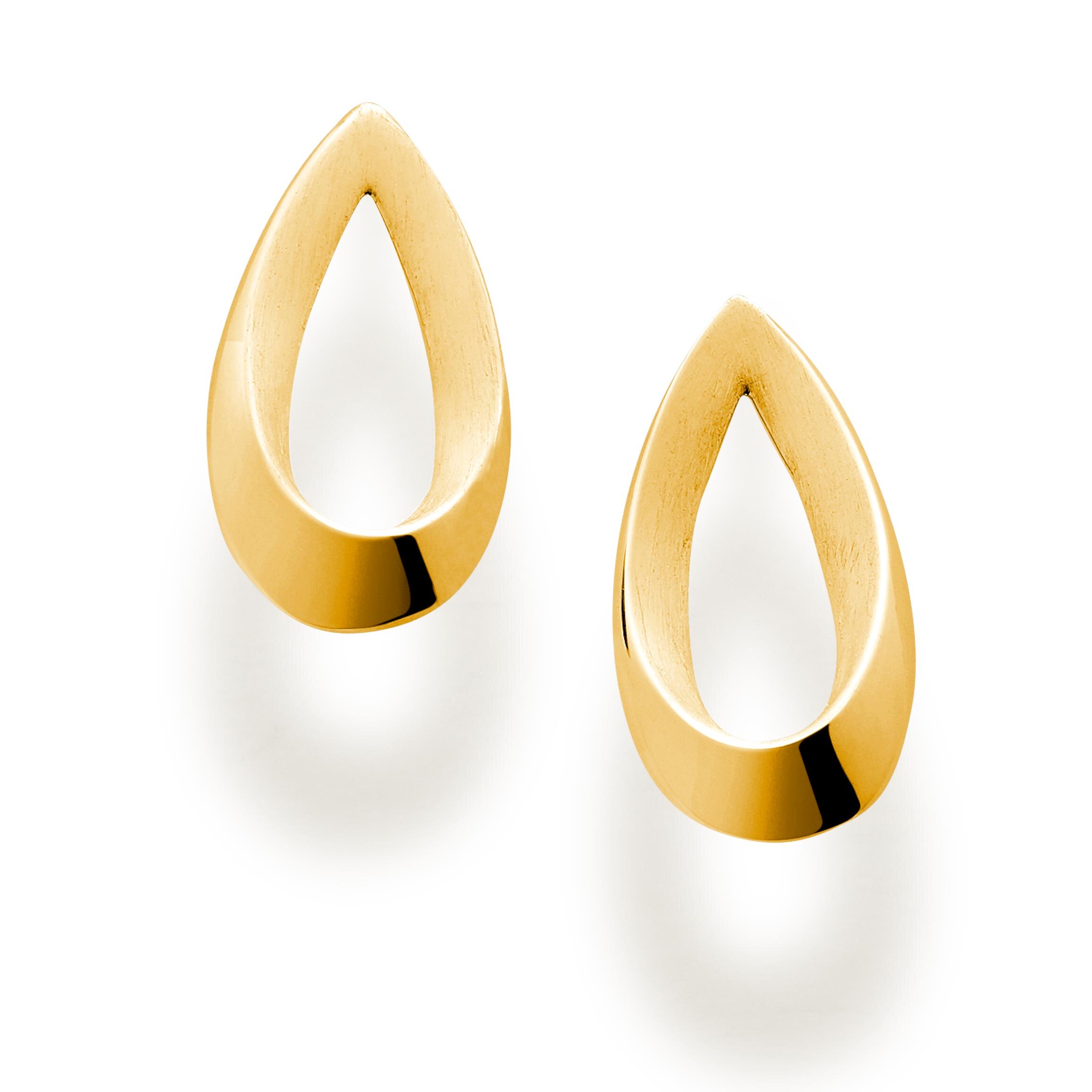 Raindrop earrings gold plated