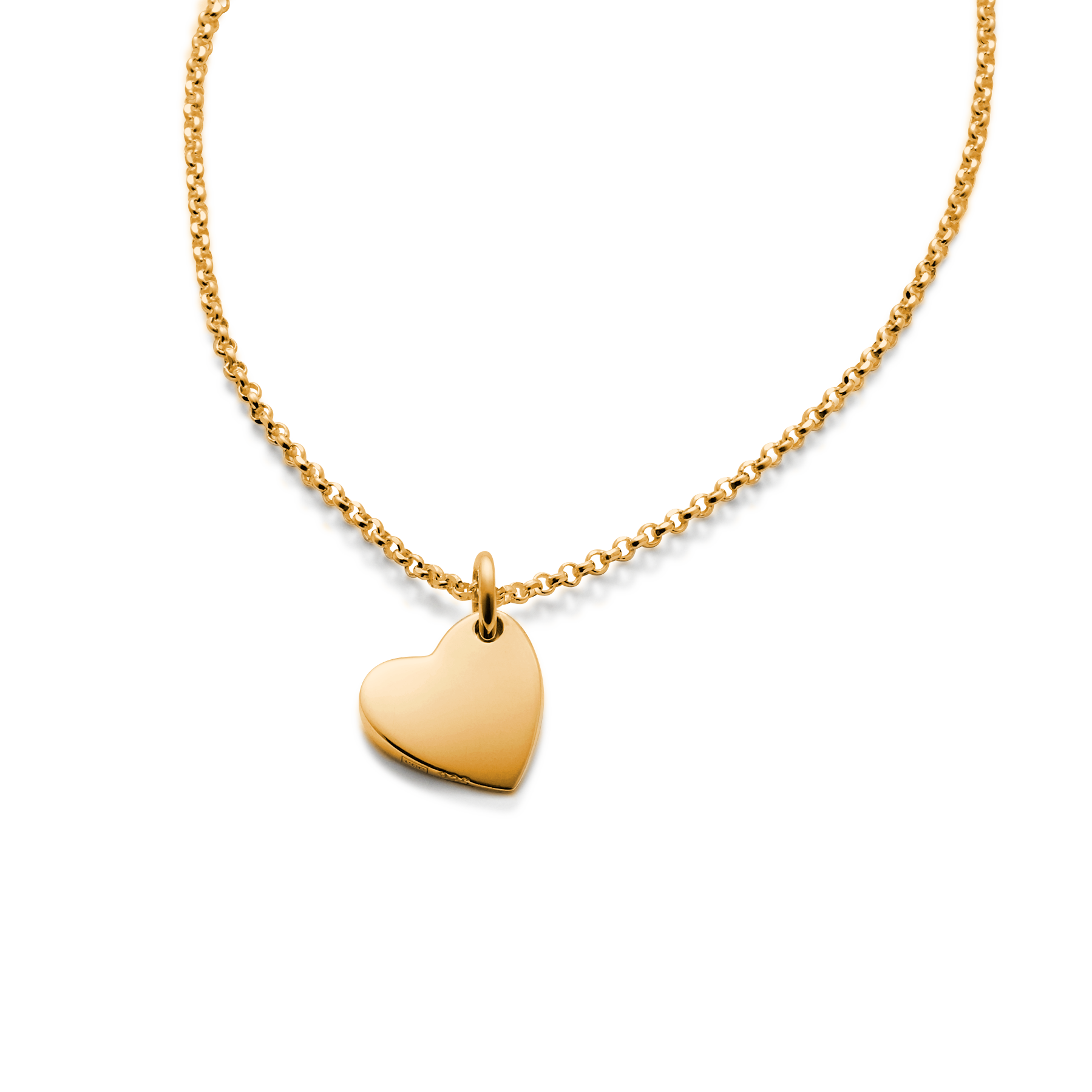 Affection gold plated silver necklace