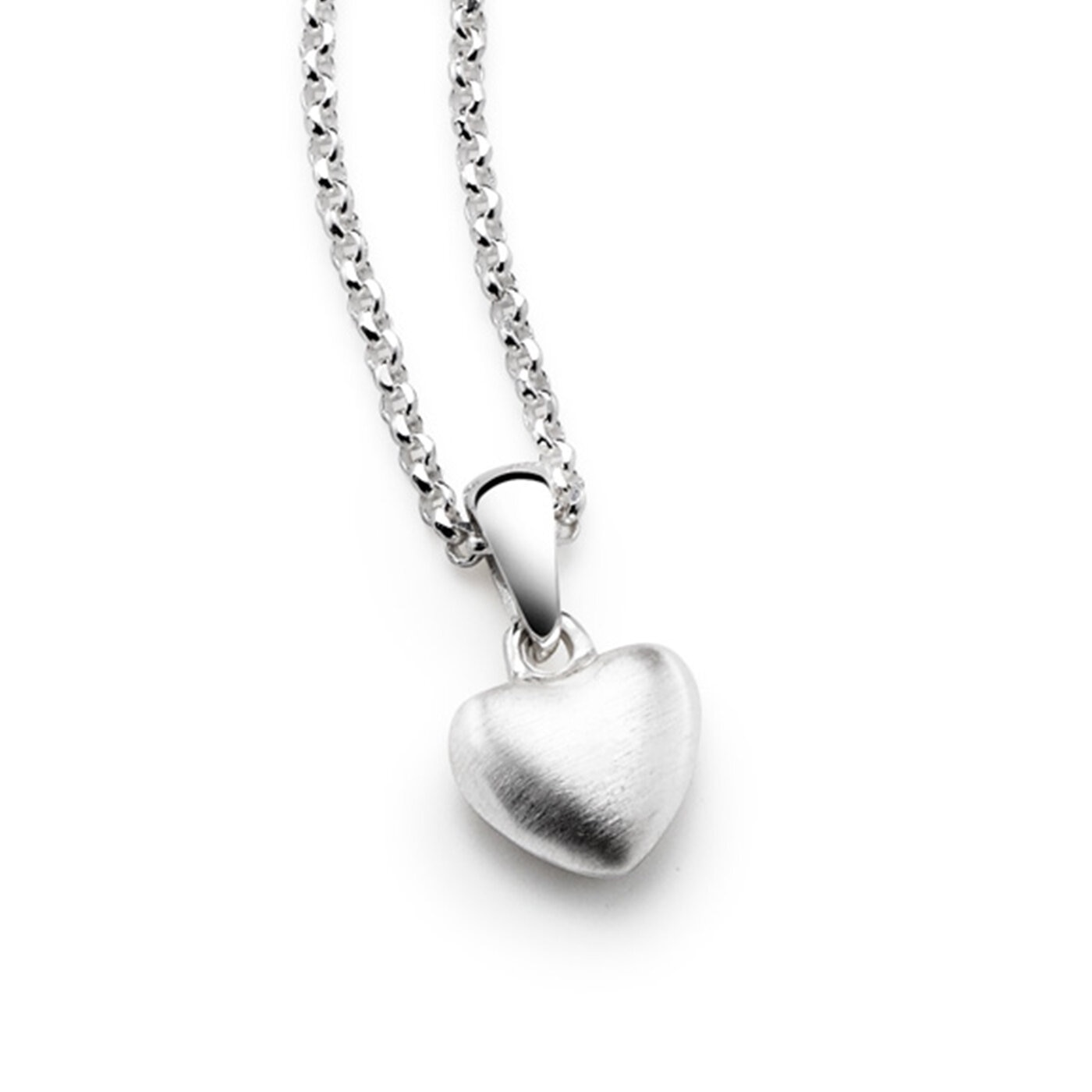 Satin heart necklace