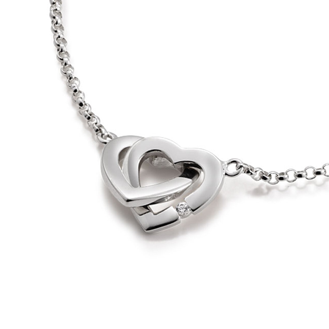 Two hearts bracelet