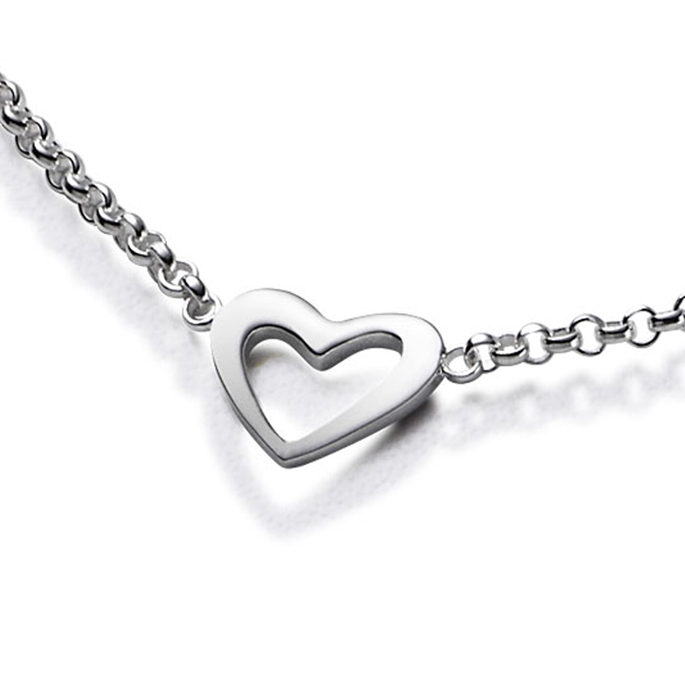 Hollow Heart Armband 15-17 cm
