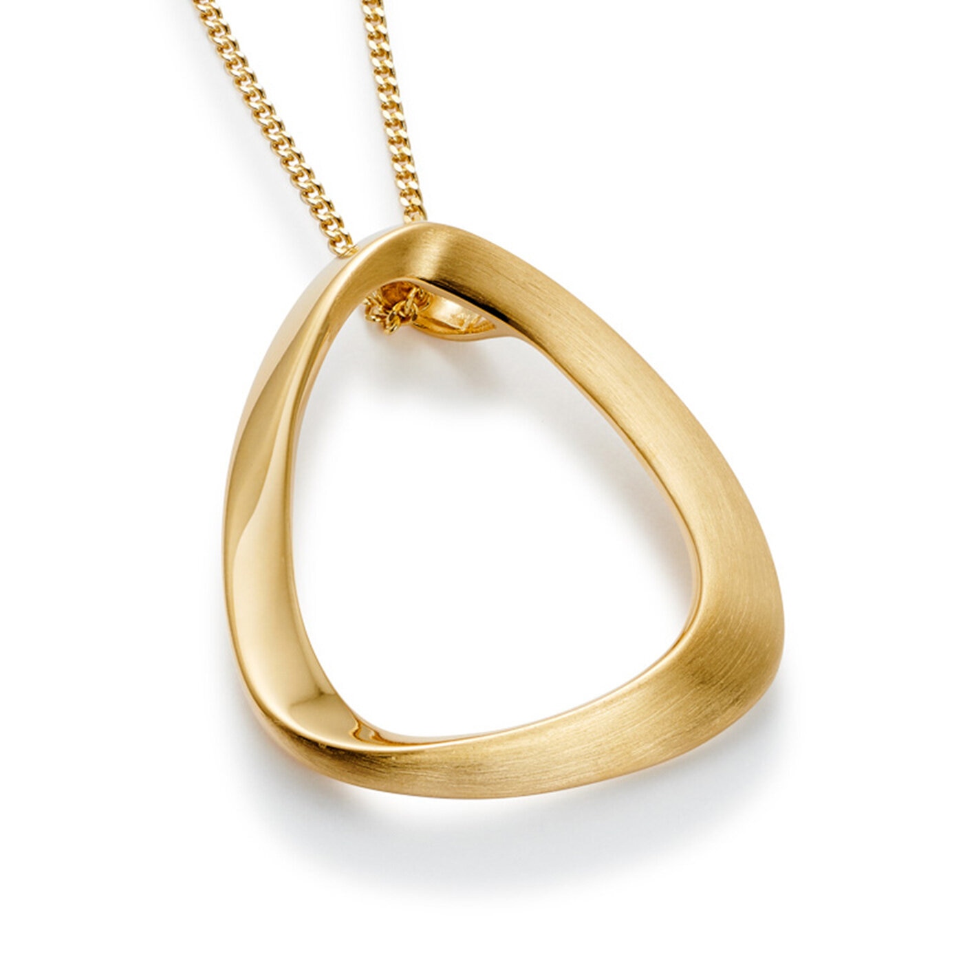 Heavy rings single förgyllt halsband