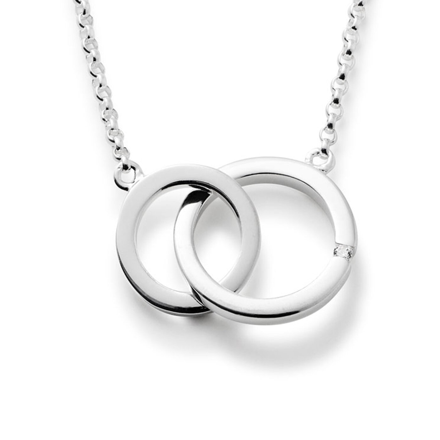 Two circles major necklace