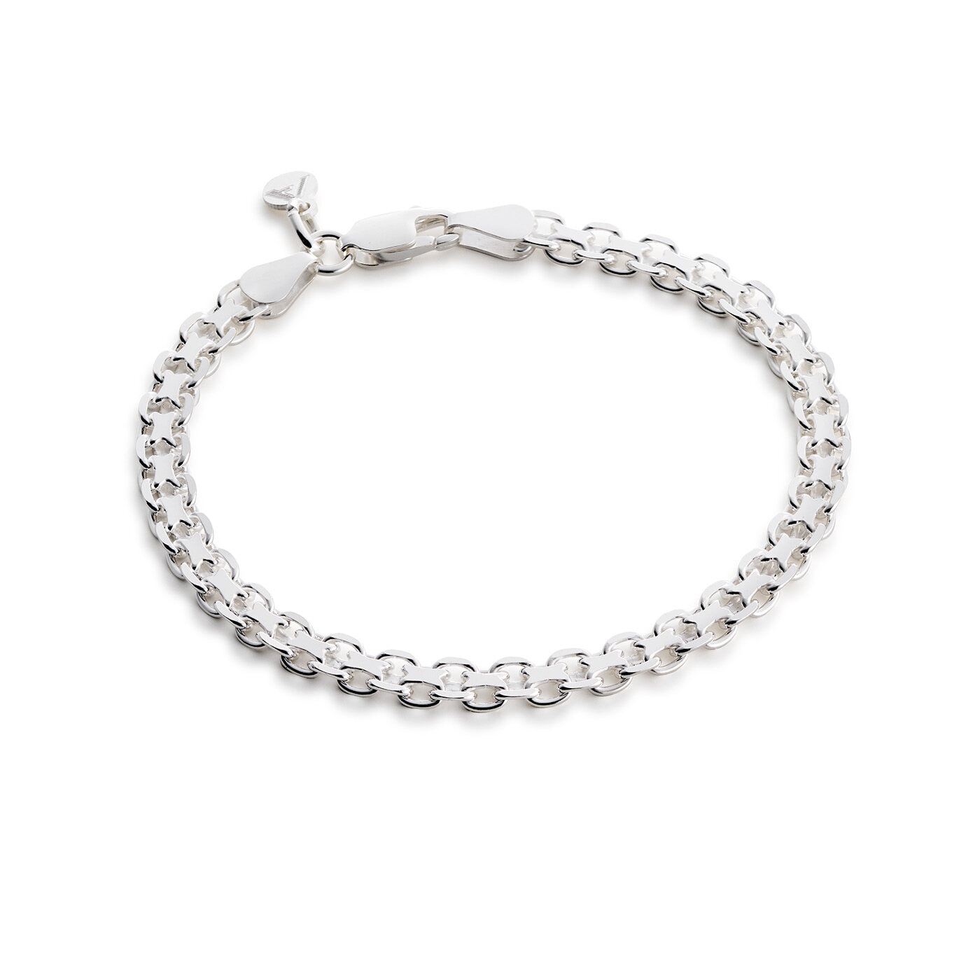 Armband X-länk 4,7 mm silver