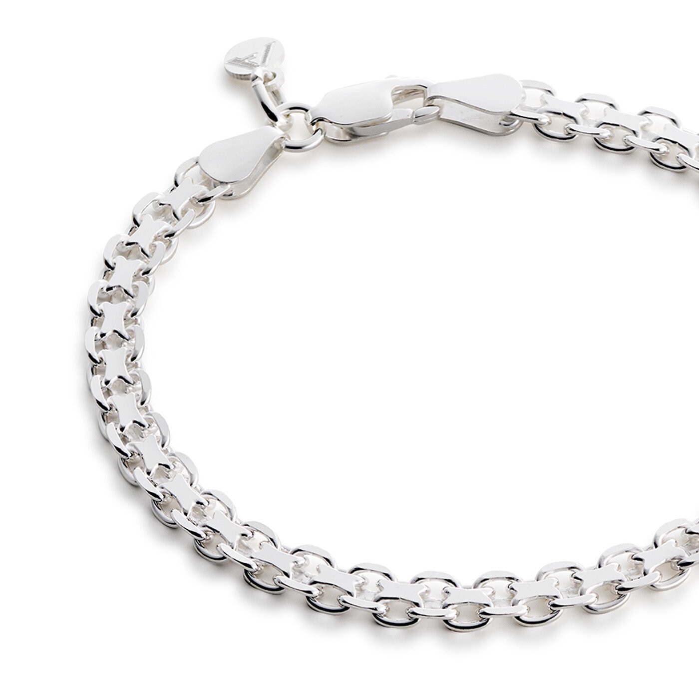 Armband X-länk 4,7 mm silver