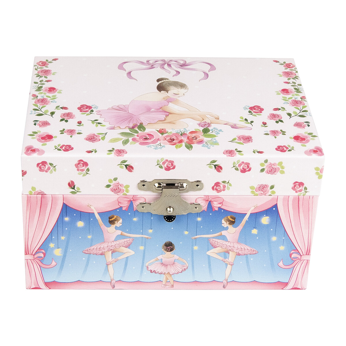 Smyckeskrin rosa Ballerina & rosor