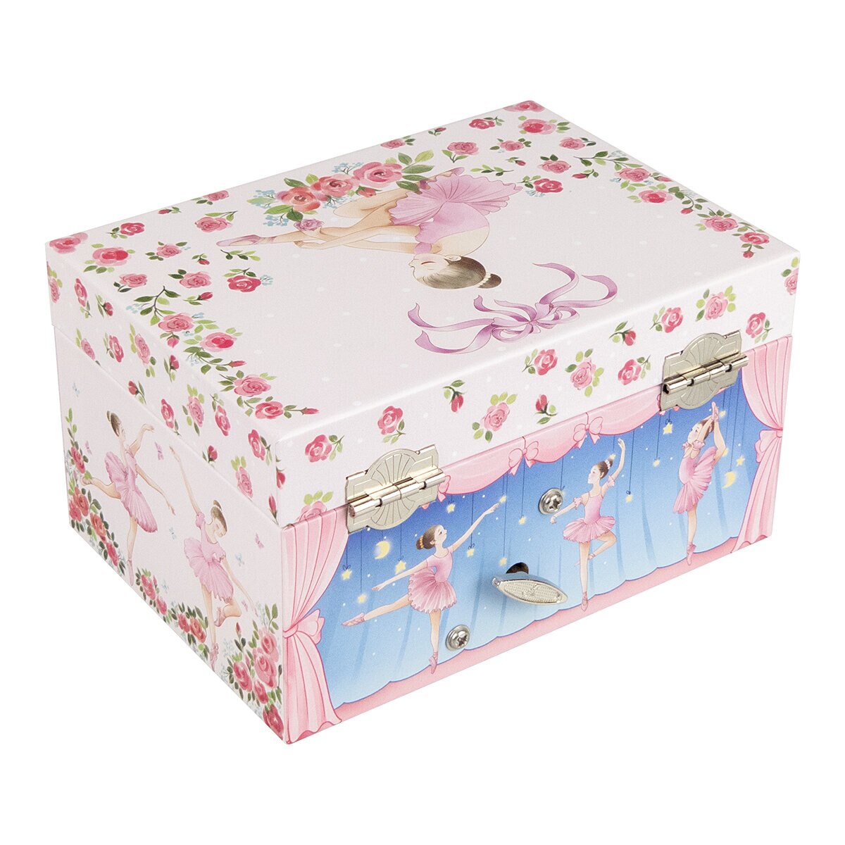 Smyckeskrin rosa Ballerina & rosor