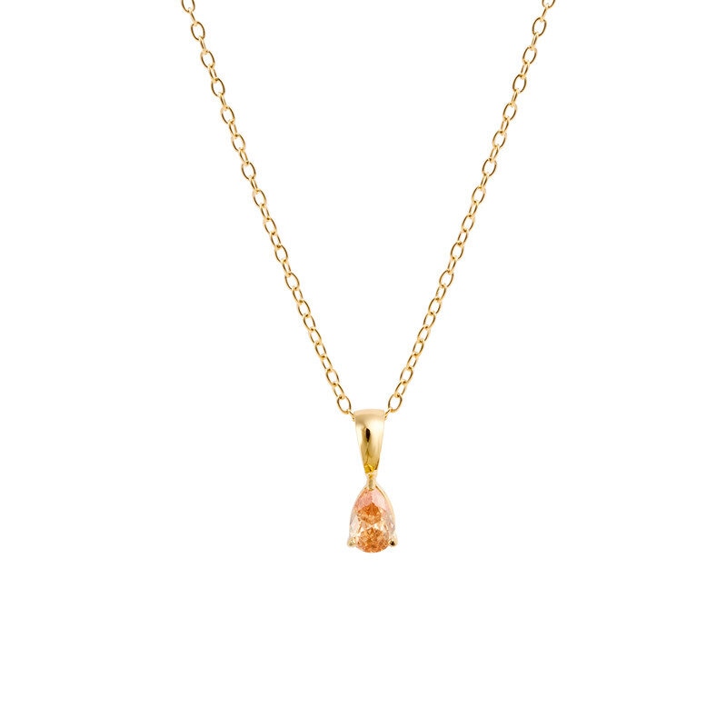 Belle Gold Necklace - Champagne