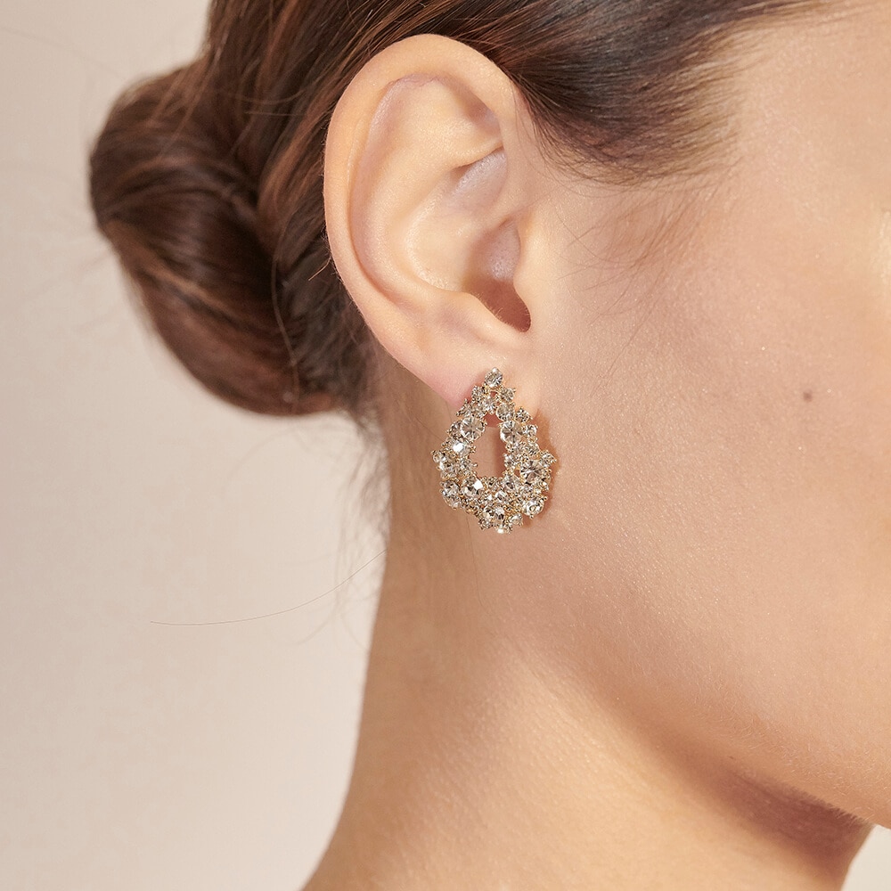 Alice earrings - Crystal (Gold)
