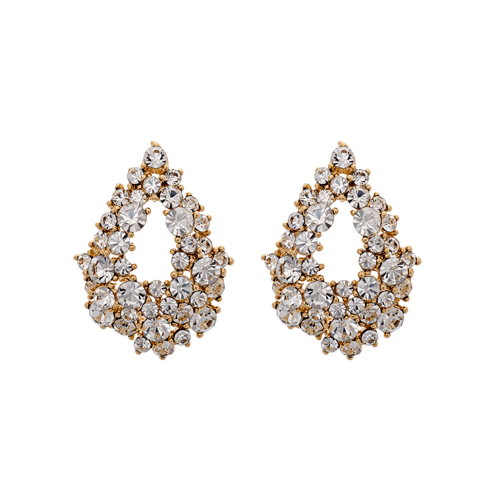 Alice earrings - Crystal (Gold)