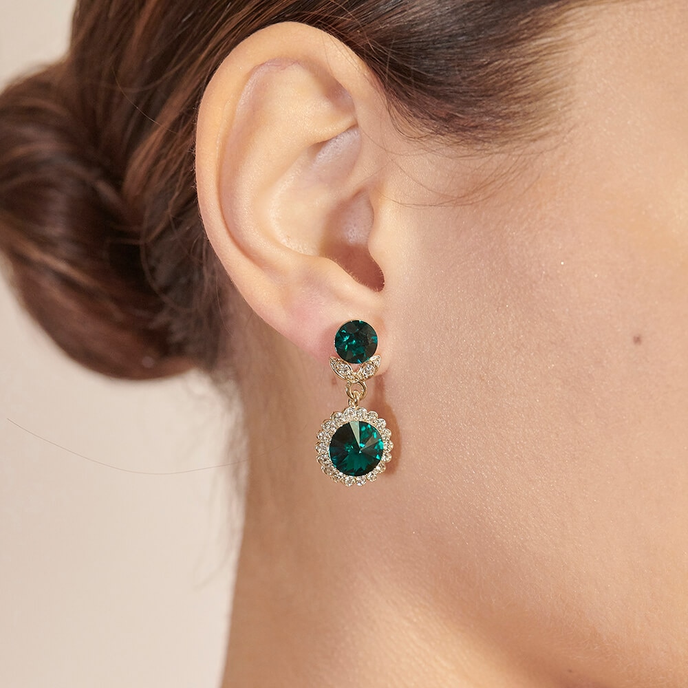 Jessie earrings - Emerald