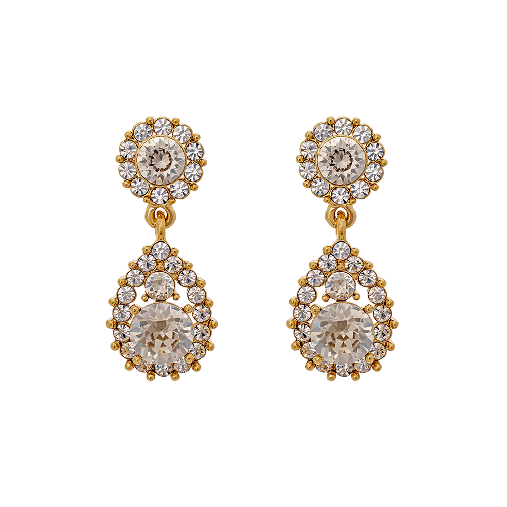 Sofia earrings - Crystal (Gold)