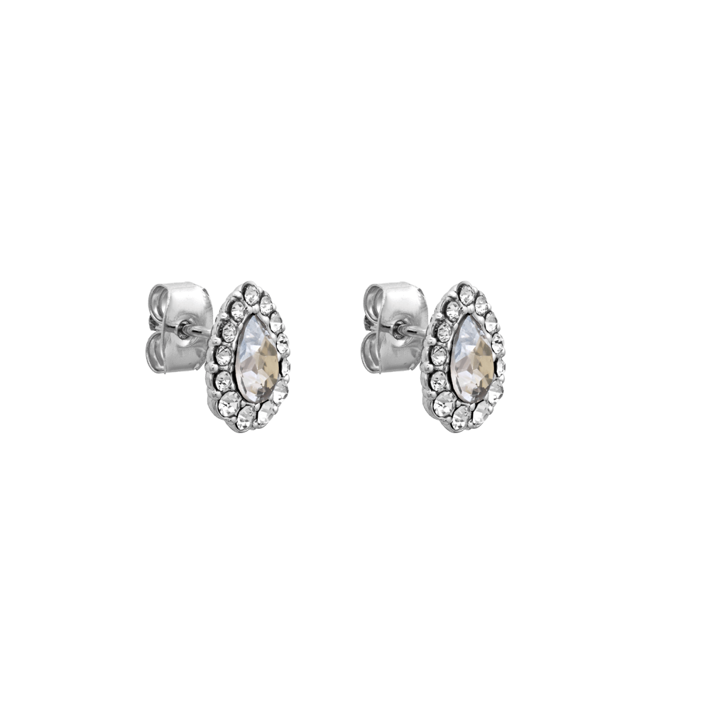 Amelie earrings - Crystal (Silver)