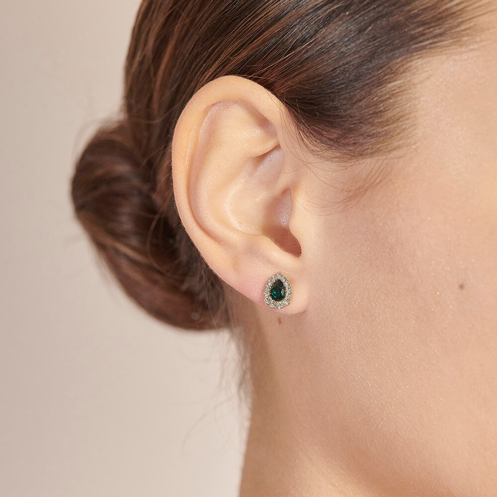 Amelie earrings - Emerald
