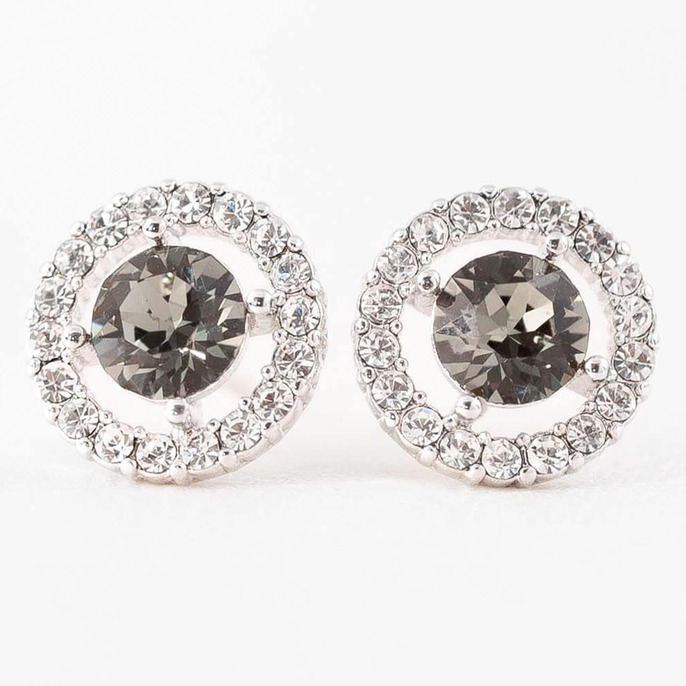 Miss Miranda earrings - Black diamond (Silver)