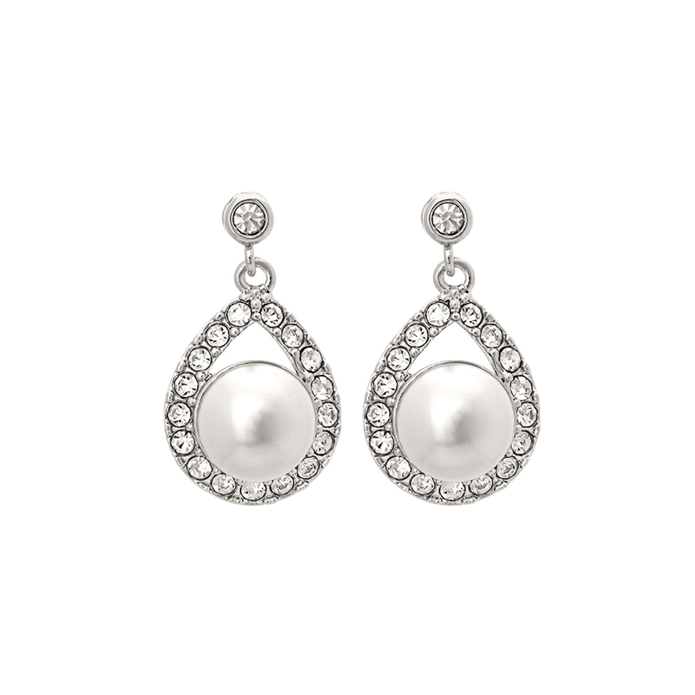 Emmylou earrings - Ivory (Silver)