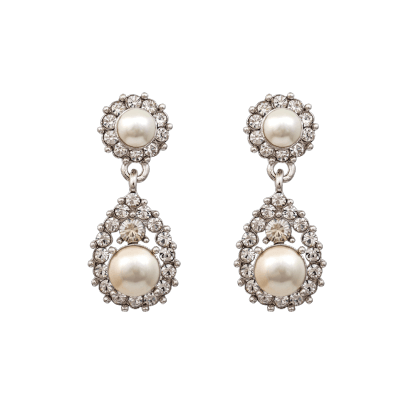 Sofia pearl earrings - Créme