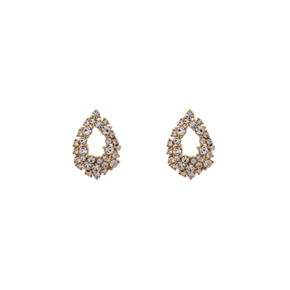 Petite Alice earrings - Crystal (Gold)