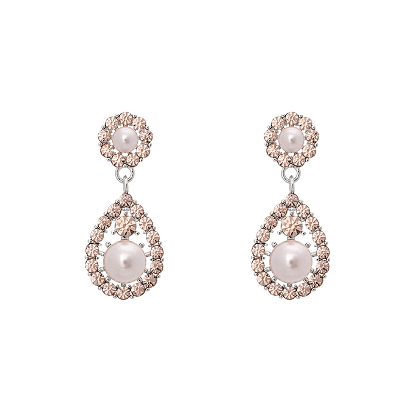 Petite Sofia pearl earrings - Rosaline pearl