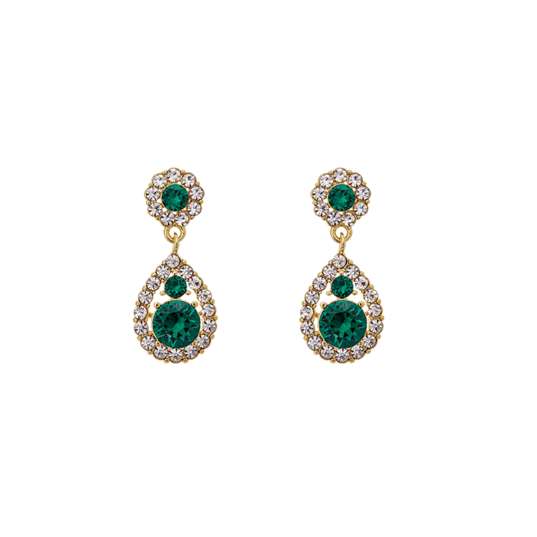 Petite Sofia earrings - Emerald